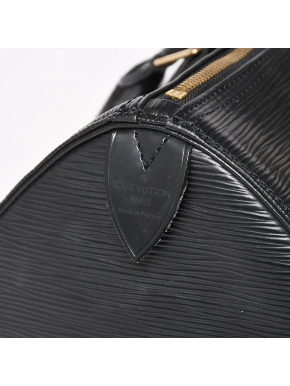 Louis Vuitton Speedy 30 Handbag Epi Leather Black Gold